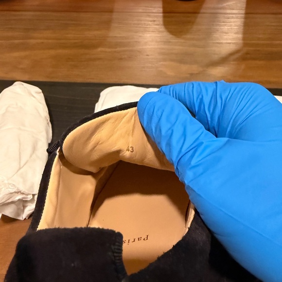 Christian Louboutin Black Textured Sneakers - Picture 6 of 8